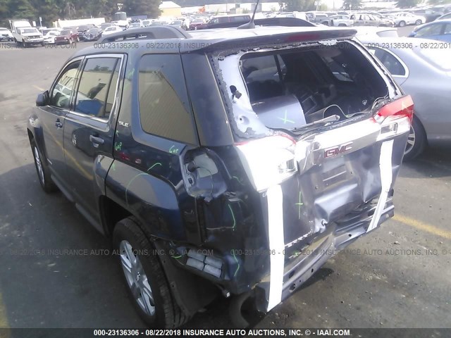 2GKALREKXE6147388 - 2014 GMC TERRAIN SLE BLUE photo 3