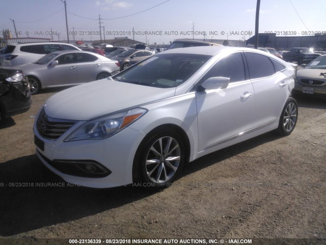 KMHFG4JG3GA509413 - 2016 HYUNDAI AZERA WHITE photo 2