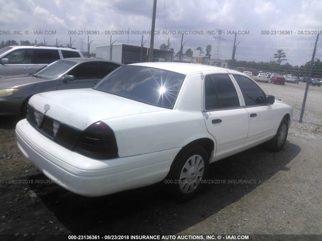 2FAHP71W27X157606 - 2007 FORD CROWN VICTORIA POLICE INTERCEPTOR WHITE photo 4