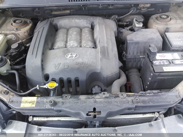 KM8SC73D94U629922 - 2004 HYUNDAI SANTA FE TAN photo 10