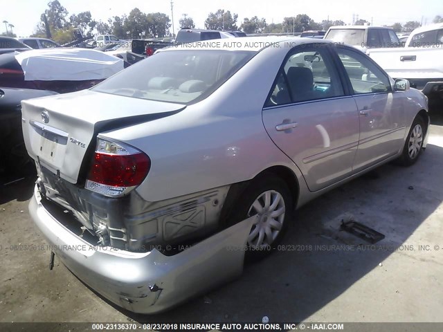 4T1BE32K26U163160 - 2006 TOYOTA CAMRY LE/XLE/SE SILVER photo 4