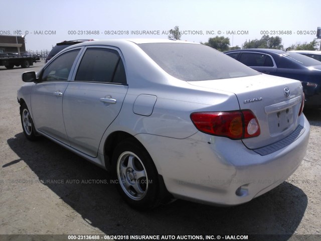 JTDBL40E29J004481 - 2009 TOYOTA COROLLA LE/XLE 银色 照片 3