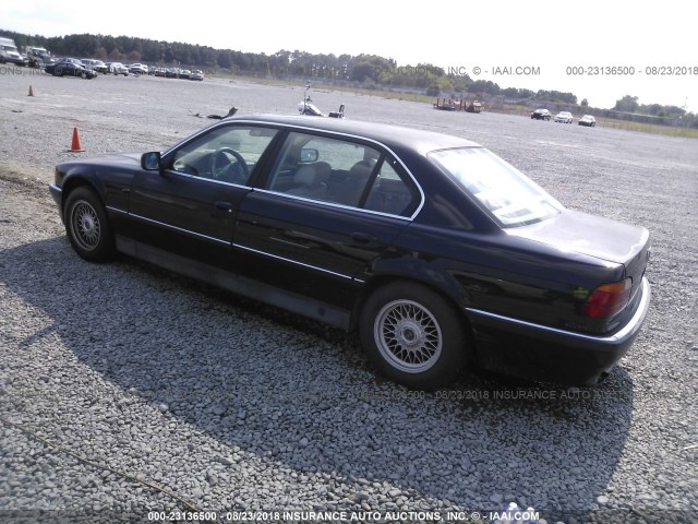 WBAGJ8325WDM14378 - 1998 BMW 740 IL BLACK photo 3