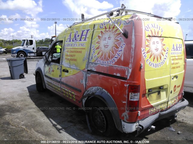 NM0LS7AN5BT050210 - 2011 FORD TRANSIT CONNECT XL YELLOW photo 3