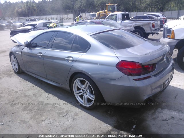 WBA6D0C56GG432676 - 2016 BMW 640 I/GRAN COUPE GRAY photo 3