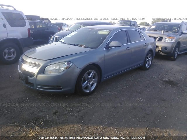 1G1ZH57B69F177840 - 2009 CHEVROLET MALIBU 1LT ნაცრისფერი ფოტო 2