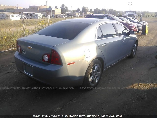 1G1ZH57B69F177840 - 2009 CHEVROLET MALIBU 1LT ნაცრისფერი ფოტო 4