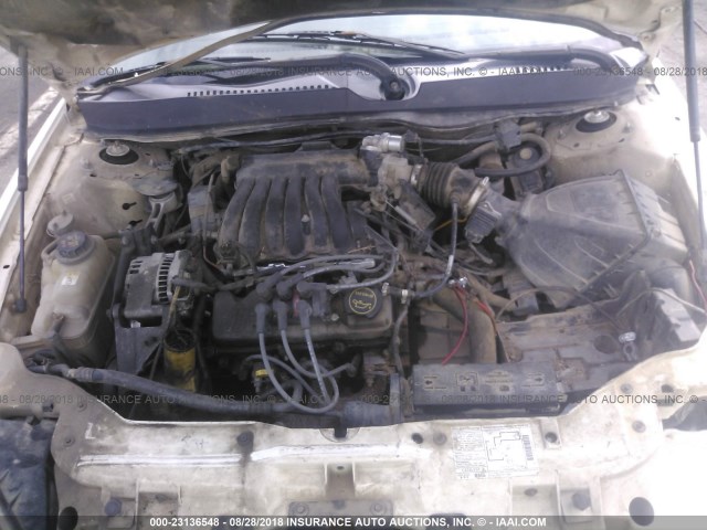 1FAFP52UX3A117849 - 2003 FORD TAURUS LX WHITE photo 10