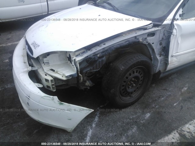 1FAFP52UX3A117849 - 2003 FORD TAURUS LX WHITE photo 6