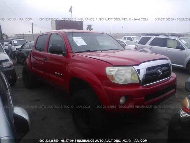 3TMJU62N28M070581 - 2008 TOYOTA TACOMA DOUBLE CAB PRERUNNER RED photo 1