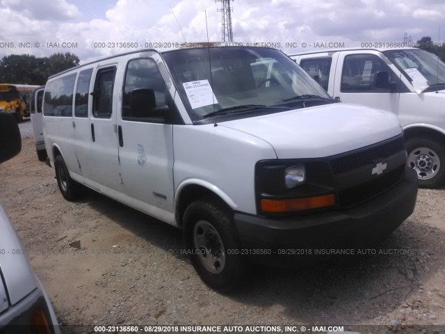 1GAHG39U131114537 - 2003 CHEVROLET EXPRESS G3500  WHITE photo 1