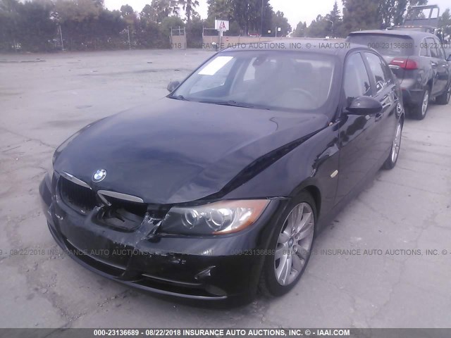 WBAVC53588FZ83548 - 2008 BMW 328 I SULEV BLACK photo 2