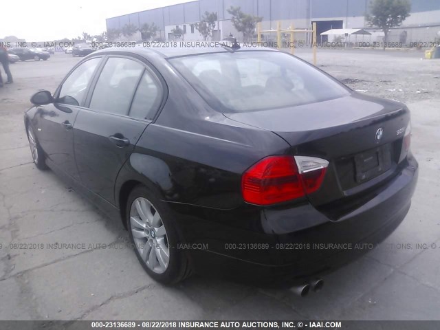 WBAVC53588FZ83548 - 2008 BMW 328 I SULEV BLACK photo 3