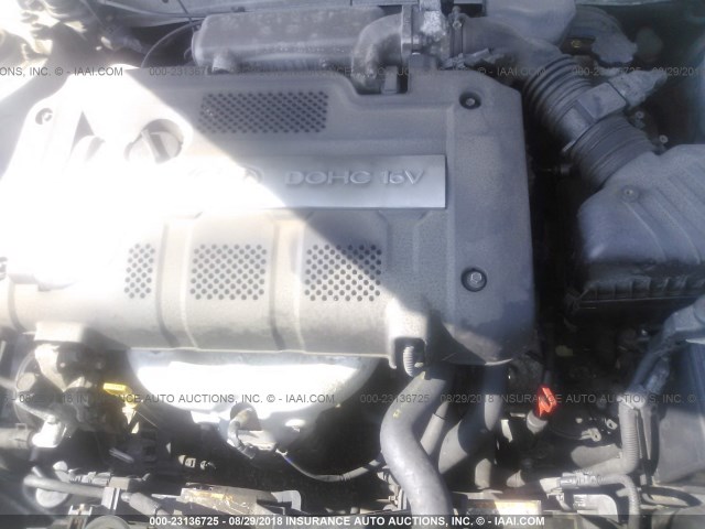 KMHDN46D76U207759 - 2006 HYUNDAI ELANTRA GLS/GT/LIMITED SILVER photo 10