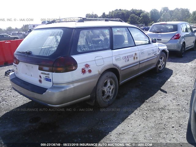 4S3BG6858X7645035 - 1999 SUBARU LEGACY OUTBACK/SSV/LIMITED/30TH WHITE photo 4