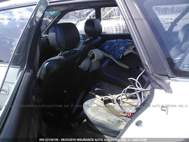 4S3BG6858X7645035 - 1999 SUBARU LEGACY OUTBACK/SSV/LIMITED/30TH WHITE photo 8