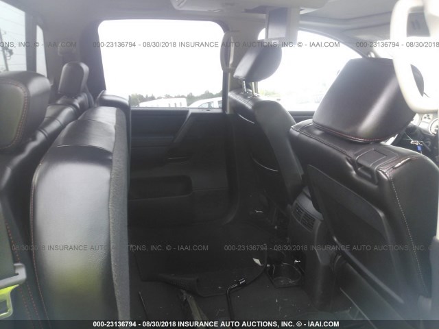 1N6AA0EC3BN307699 - 2011 NISSAN TITAN S/SV/SL/PRO-4X GRAY photo 8