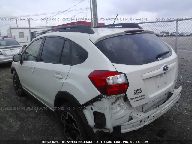 JF2GPAMC2F8277328 - 2015 SUBARU XV CROSSTREK 2.0 LIMITED WHITE photo 3