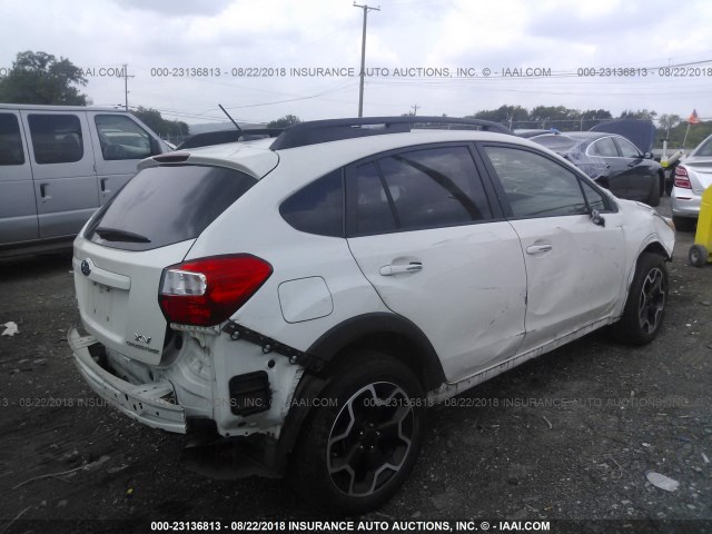 JF2GPAMC2F8277328 - 2015 SUBARU XV CROSSTREK 2.0 LIMITED WHITE photo 4