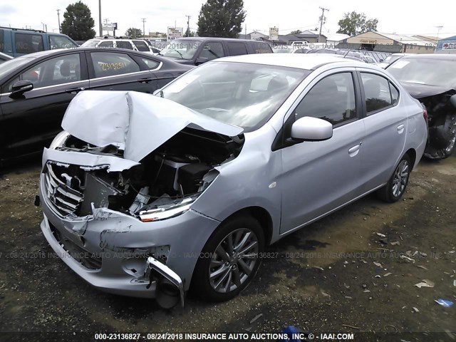 ML32F3FJ0JHF00368 - 2018 MITSUBISHI MIRAGE G4 ES Gümüş foto 2