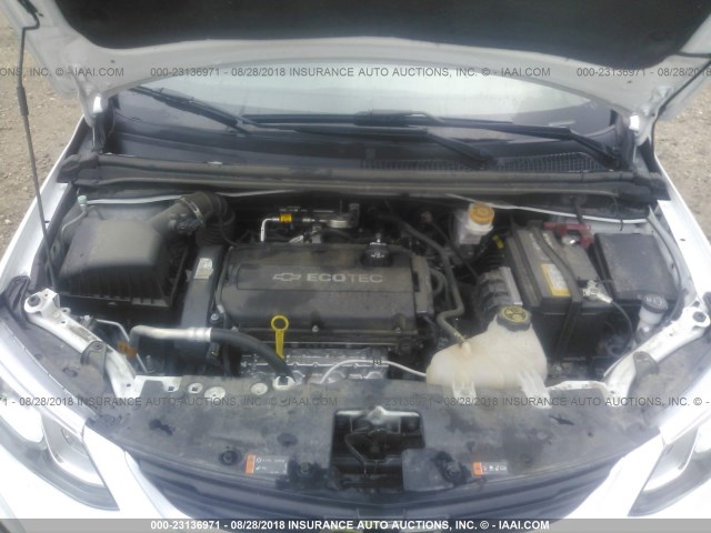 1G1JB5SH0H4157698 - 2017 CHEVROLET SONIC LS 白色 照片 10