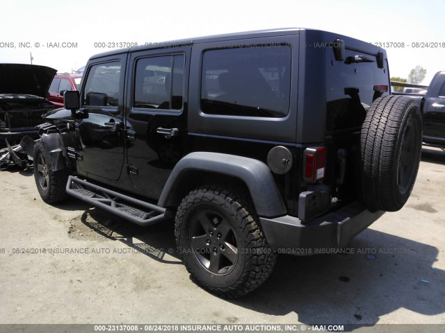 1C4BJWDG5GL114195 - 2016 JEEP WRANGLER UNLIMITE SPORT BLACK photo 3