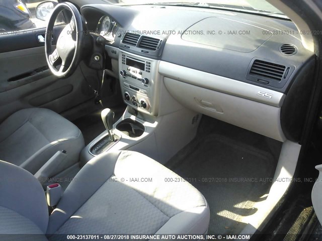 1G1AM55B267688589 - 2006 CHEVROLET COBALT SS BLACK photo 5