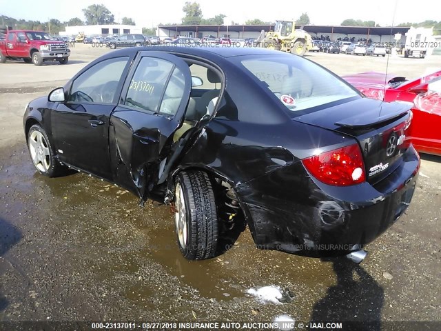 1G1AM55B267688589 - 2006 CHEVROLET COBALT SS BLACK photo 6