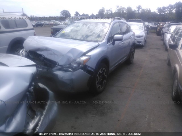 JF2GPADC4H8265216 - 2017 SUBARU CROSSTREK PREMIUM ვერცხლისფერი ფოტო 2