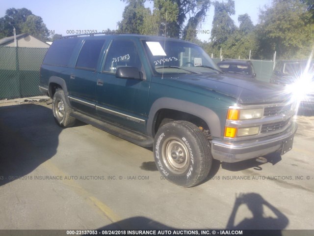 3GNGK26R0VG179659 - 1997 CHEVROLET SUBURBAN K2500 GREEN photo 1