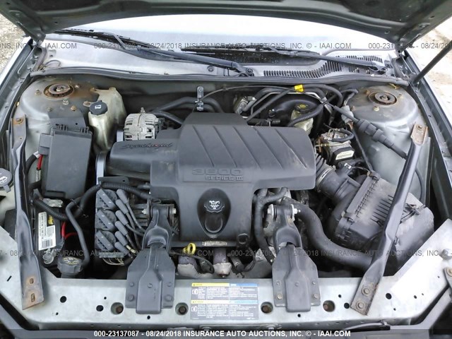 2G2WR544351271791 - 2005 PONTIAC GRAND PRIX GTP Yaşıl foto 10