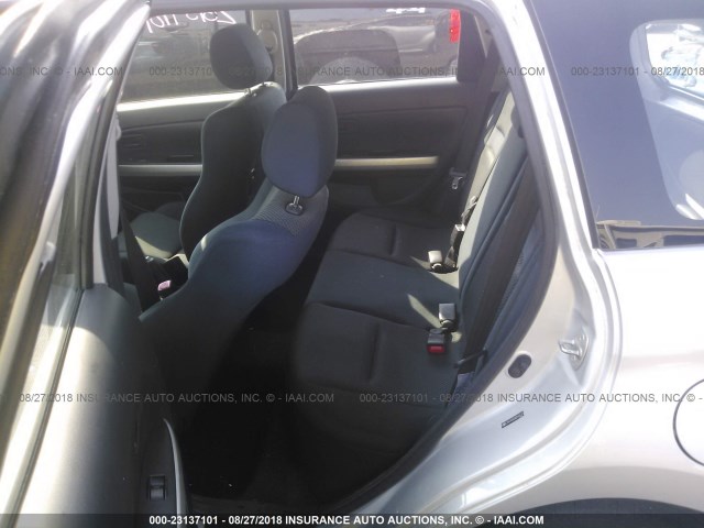 JTKKT604360169131 - 2006 TOYOTA SCION XA SILVER photo 8