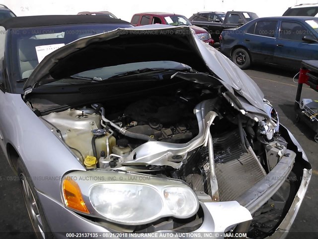 1C3EL65R95N652816 - 2005 CHRYSLER SEBRING LIMITED SILVER photo 10