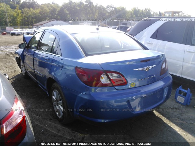 1C3LC46K87N542159 - 2007 CHRYSLER SEBRING BLUE photo 3