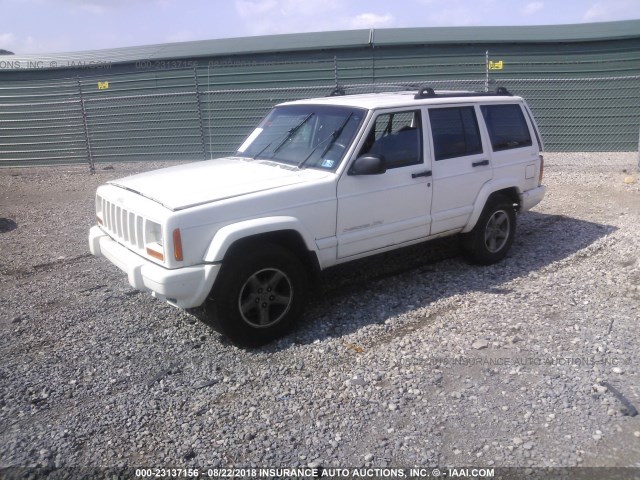 1J4FF68S9XL508567 - 1999 JEEP CHEROKEE SPORT/CLASSIC WHITE photo 2