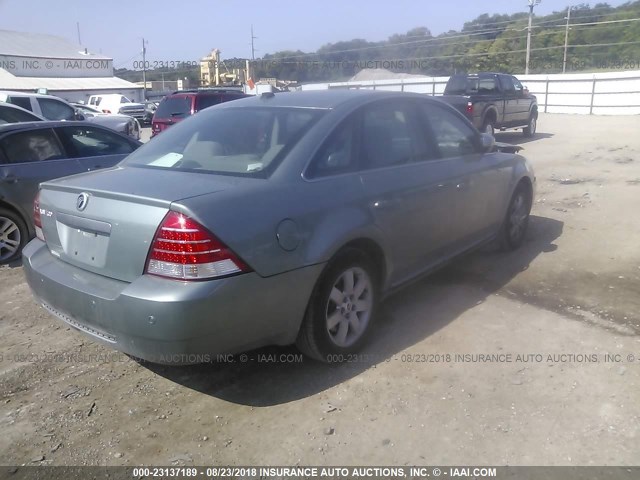 1MEFM40107G603173 - 2007 MERCURY MONTEGO LUXURY GREEN photo 4