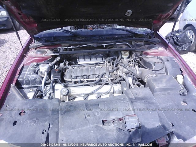 1G6KY5297VU800372 - 1997 CADILLAC SEVILLE STS RED photo 10