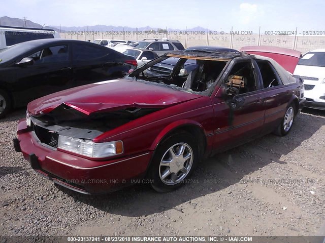 1G6KY5297VU800372 - 1997 CADILLAC SEVILLE STS RED photo 2