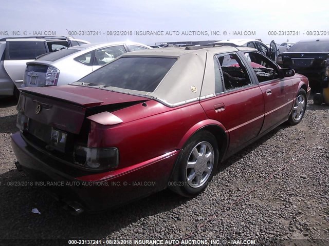 1G6KY5297VU800372 - 1997 CADILLAC SEVILLE STS RED photo 4