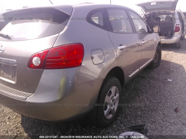 JN8AS5MT4BW576095 - 2011 NISSAN ROGUE S/SV/KROM SILVER photo 4