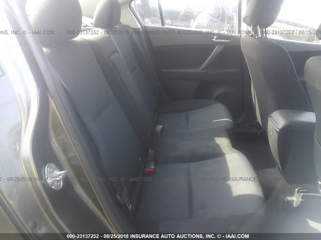 JM1BL1SG3A1281982 - 2010 MAZDA 3 I GRAY photo 8