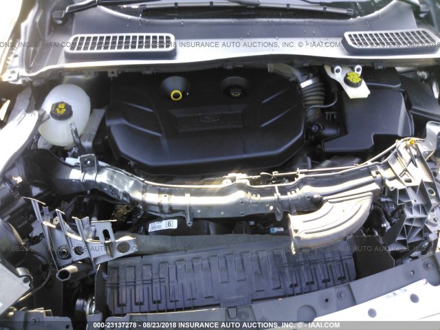 1FMCU0J90HUE43702 - 2017 FORD ESCAPE TITANIUM GRAY photo 10