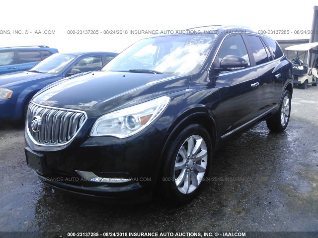 5GAKRCKD2EJ263593 - 2014 BUICK ENCLAVE BLACK photo 2