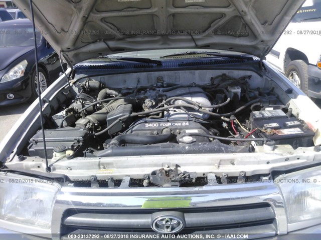 JT3HN87R5W9011155 - 1998 TOYOTA 4RUNNER LIMITED SILVER photo 10