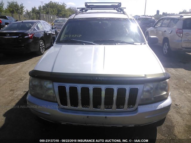 1J8GW58N23C532095 - 2003 JEEP GRAND CHEROKEE LIMITED SILVER photo 6