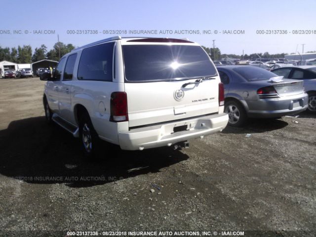 3GYFK66NX4G321159 - 2004 CADILLAC ESCALADE ESV WHITE photo 3