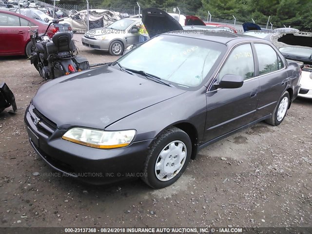 1HGCG5647XA010434 - 1999 HONDA ACCORD LX GRAY photo 2