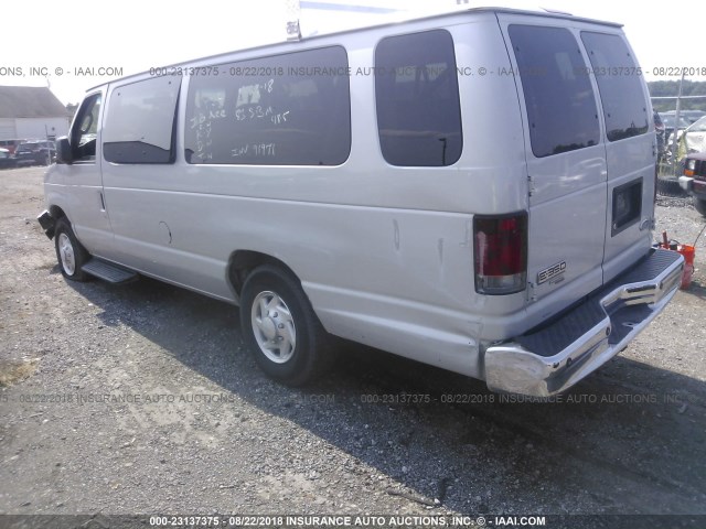 1FBSS31L68DB49342 - 2008 FORD ECONOLINE E350 SUPER DUTY WAGON GRAY photo 3