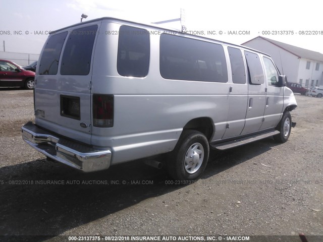 1FBSS31L68DB49342 - 2008 FORD ECONOLINE E350 SUPER DUTY WAGON GRAY photo 4