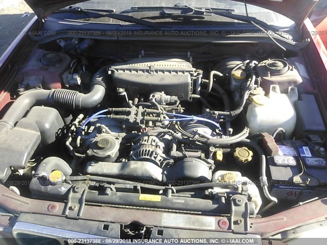 JF1SF65621H753707 - 2001 SUBARU FORESTER S RED photo 10